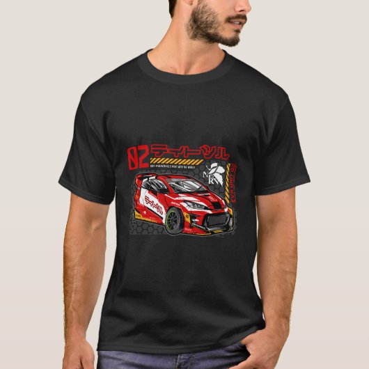 Rote Drift 02 T-Shirt (Vorderseite)