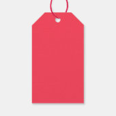 Rote Drucke und Drucke Geschenkanhänger (Rückseite)