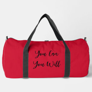 Rote Duffle-Tasche Motivierende Sporttasche Reise- Duffle Bag