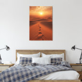 Rote Düne Horizont – Sonnig Path Canvas Druck Leinwanddruck (Insitu (Schlafzimmer))