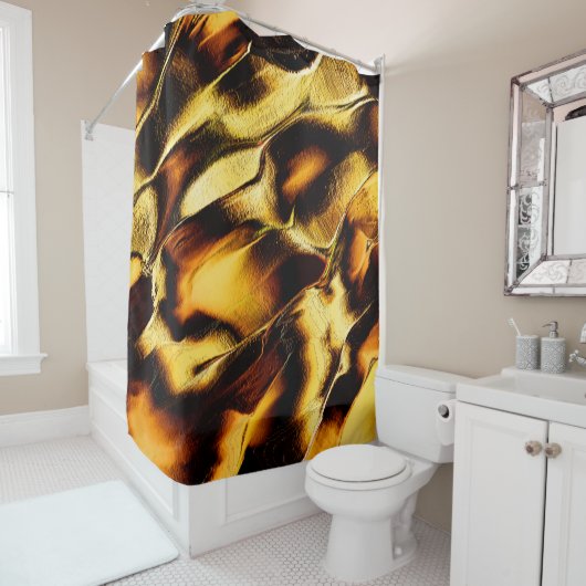 Rote Dünen, goldgelb verbrannt Duschvorhang (Beispiel)