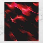 Rote Dünen unter Nachtdunkel Weinetikett (Einzelnes Label)