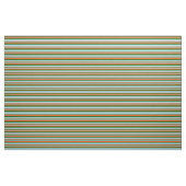 Rote, dunkelgrüne und hellblaue Streifen Stoff (Fat Quarter (45,7 x 55,9 cm))