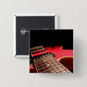 Rote E-Gitarre Button (Vorne & Hinten)
