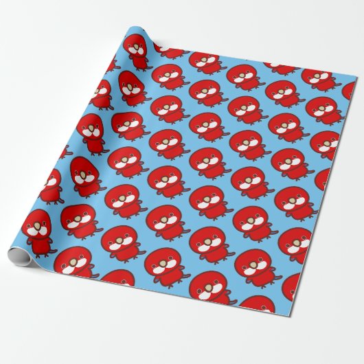 Rote Eastern Rosella Geschenkpapier (Ungerollt)