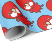 Rote Eastern Rosella Geschenkpapier (Rolleneckpunkt)