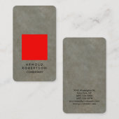 Rote Ecke Roter Grau Steinmauer Visitenkarte (Vorne/Hinten)