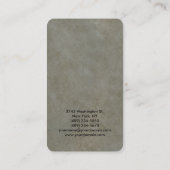 Rote Ecke Roter Grau Steinmauer Visitenkarte (Rückseite)