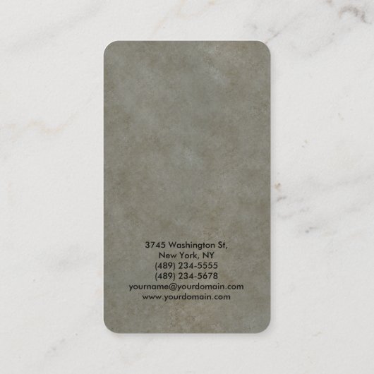 Rote Ecke Roter Grau Steinmauer Visitenkarte (Rückseite)