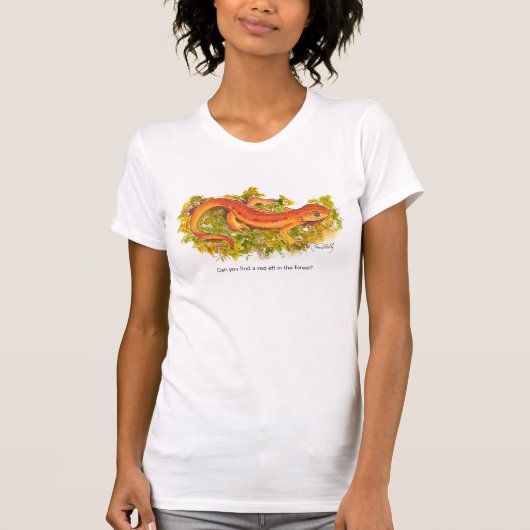 Rote Eft Freunde von Timbercrest T-Shirt (Vorderseite)