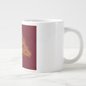 Rote Eichen-Baum-Tunnel-bohrwagenTasse Jumbo-Tasse (Rechts)