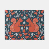 Rote Eichhörnchen im Wald Fußmatte (Vorderseite)