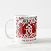 Rote Eichhörnchen im Wald Personalisiert Kaffeetasse (Links)