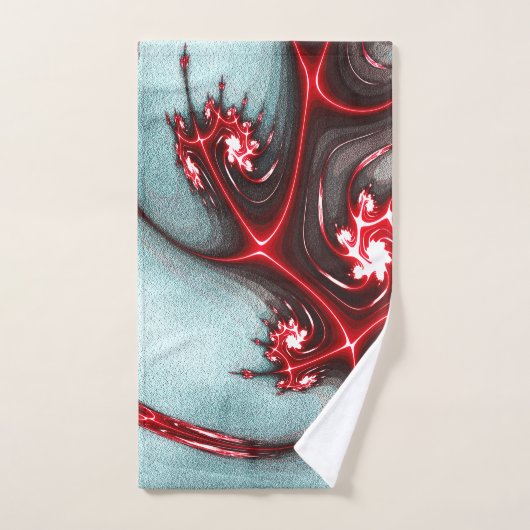 Rote Eidechse auf sandiger grauer Textur Badhandtuch Set (Handtuch)