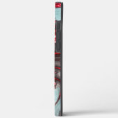 Rote Eidechse auf sandiger grauer Textur Case-Mate iPhone Hülle (Rückseite / Links)