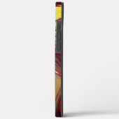 Rote Eidechse aus Fraktal auf ockerfarbenem Sand Case-Mate iPhone Hülle (Rückseite / Links)