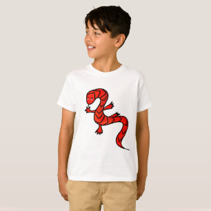 Rote Eidechse T-Shirt