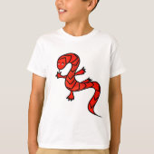 Rote Eidechse T-Shirt (Vorderseite)