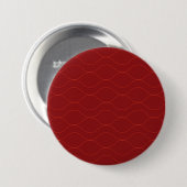 Rote, einfache, elegante, coole Wave Abstraktion A Button (Vorne & Hinten)