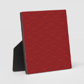 Rote, einfache, elegante, coole Wave Abstraktion A Fotoplatte (Vorderseite)