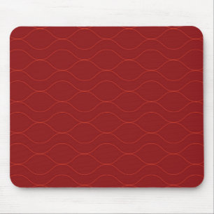 Rote, einfache, elegante, coole Wave Abstraktion A Mousepad