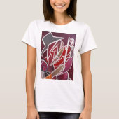 "Rote Einfarbige " T-Shirt (Vorderseite)