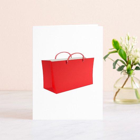 Rote Einkaufstasche Vibrant