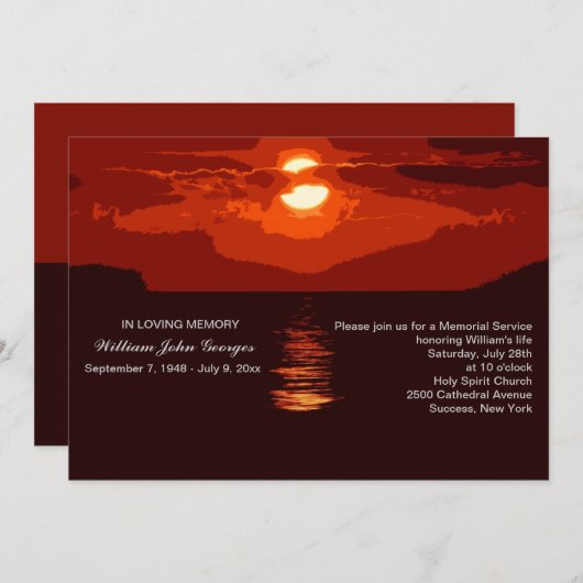 Rote Einladung (Vorne/Hinten)