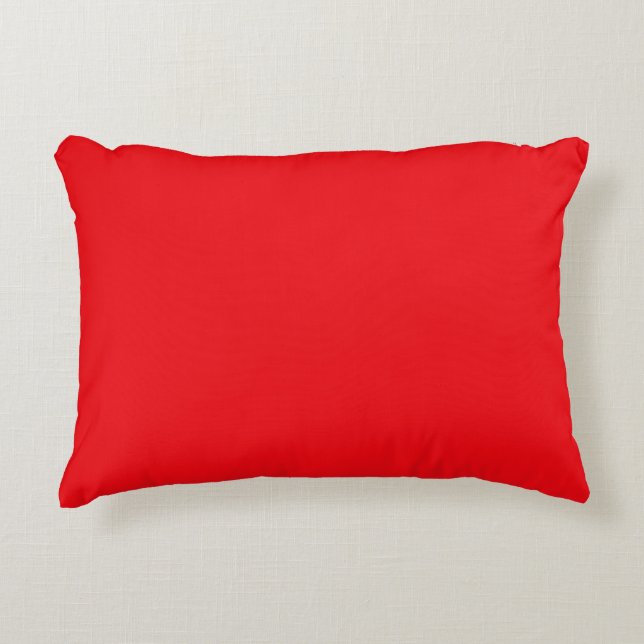 Rote Einzelfarbe, Modern, Trendig, Einfach Dekokissen (Vorderseite)