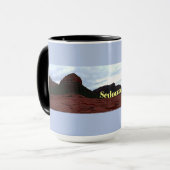 Rote Eisenoxidgesteine von Sedona Tasse (Vorderseite Links)