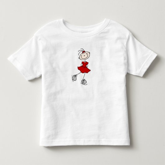 Rote Eisläuferin T-Shirts und Geschenke (Vorderseite)
