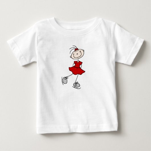 Rote Eisläuferin T-Shirts und Geschenke (Vorderseite)