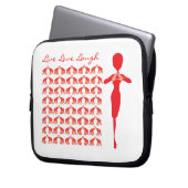 Rote Elefant-Laptop-Hülse Laptopschutzhülle (Vorderseite Links)