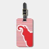 Rote Elefant-Reise-Taschen-Umbau-Schablone Gepäckanhänger (Vorderseite vertikal)