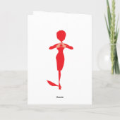 Rote Elefantkarte der Studentinnenverbindung Karte (Rückseite)