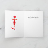 Rote Elefantkarte der Studentinnenverbindung Karte (Innenseite)