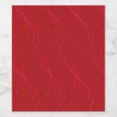 Rote, elegante, schlichte, moderne coole Darstellu Weinetikett (Einzelnes Label)