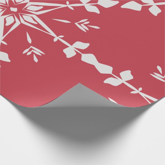 Rote Elegante Weihnachten Geschenkpapier (Ecke)