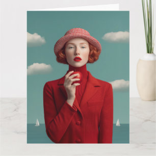 Rote Eleganz mit Apple Karte