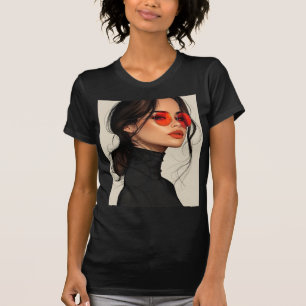 Rote Eleganz T-Shirt