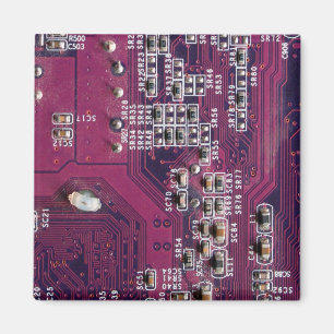 Rote elektronische Leiterplatte Magnet