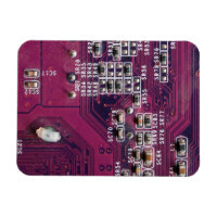 Rote elektronische Leiterplatte