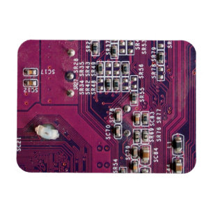 Rote elektronische Leiterplatte Magnet