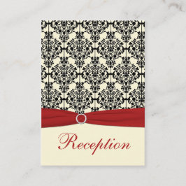 Rote, Elfenbeinküste und schwarze Damaskus-Empfang Begleitkarte