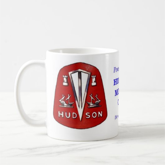 Rote Emblem-Tasse des Hudsons Kaffeetasse (Links)