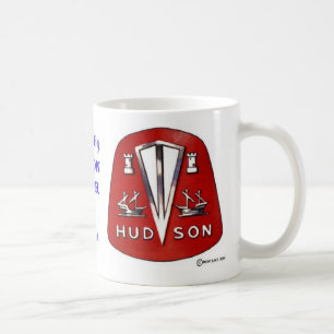 Rote Emblem-Tasse des Hudsons Kaffeetasse