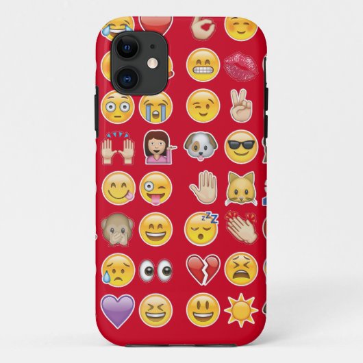 rote Emoji Case-Mate iPhone Hülle (Rückseite)