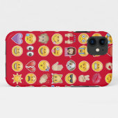 rote Emoji Case-Mate iPhone Hülle (Rückseite (Horizontal))