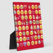 rote Emoji Fotoplatte (Seite)