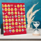 rote Emoji Fotoplatte (Seite)
